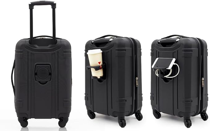 Wrangler 20" Astral Hardside Carry-On Luggage, Black