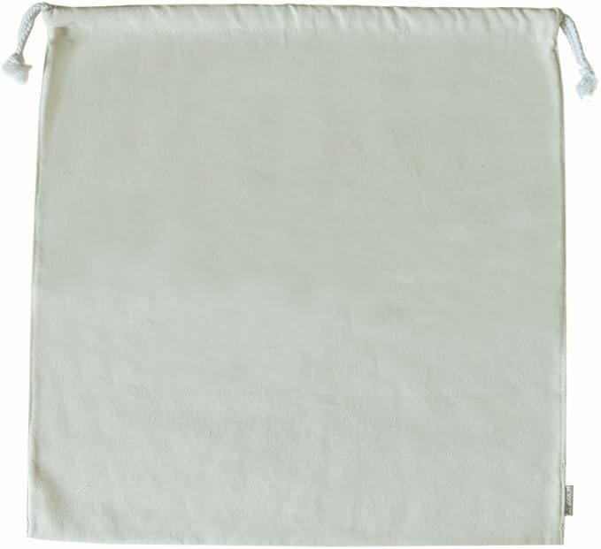 100% Cotton Canvas Travel Laundry Bag, 2-Pack