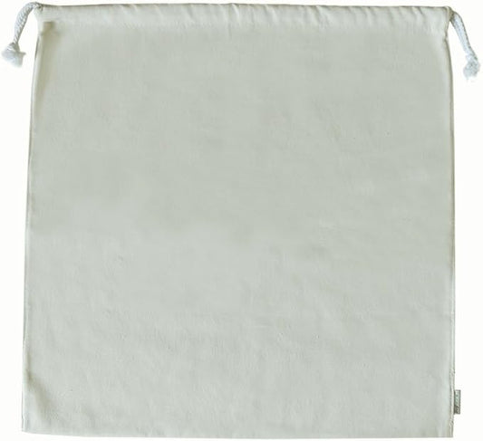 100% Cotton Canvas Travel Laundry Bag, 2-Pack