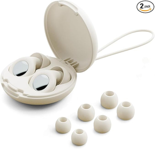 Ear Plugs for Sleeping Noise Cancelling – 30dB Reusable Silicone Earplugs with 8 Ear Tips & Case, Ideal Sleep Ear Plugs, Soft & Cozy Hearing Protection for Sleep, Concerts, Work, Travel & Focus