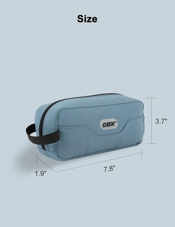 GOX Travel Toiletry Bag Dopp Kit Case for Men Multifunction Packing Organizer Pouch (Haze Blue)