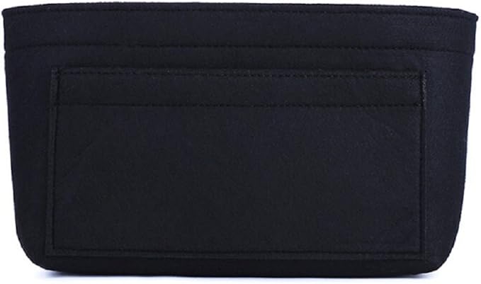 ZTUJO Purse Organizer Insert, Felt Bag Organizer For Handbag, 13 Colors, 6 Sizes (Large, Black)