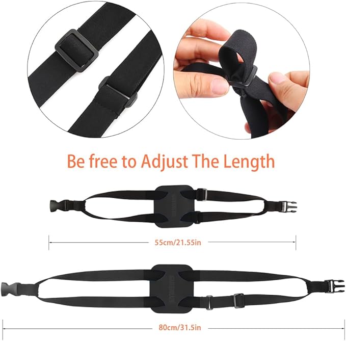 Luggage Bungee Bag Bungee, Luggage Straps Suitcase Adjustable Belt – an Adjustable and Portable Travel Suitcase Accessory-Black Buckle
