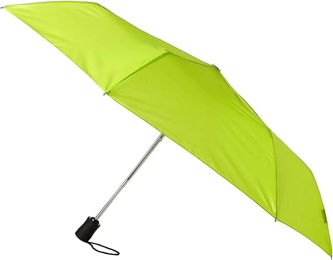 Lewis N. Clark Travel Umbrella: Windproof & Water Repellent Fabric, Automatic Open Close & 1 Year Warranty, Green