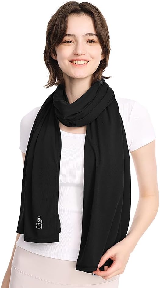 Sun Shawl UV Sun Protection UPF 50+ Beach Travel Scarf Wrap Summer Swimsuit Cover Up Cooling Blanket