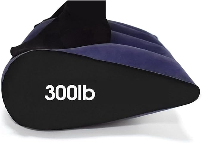 Inflatable Rocking Pillow, Bed Wedges & Body Positioners Pillow, Body Position Cushion, Surface Flocking for Sleeping Traveling Yoga (Breads Shape)