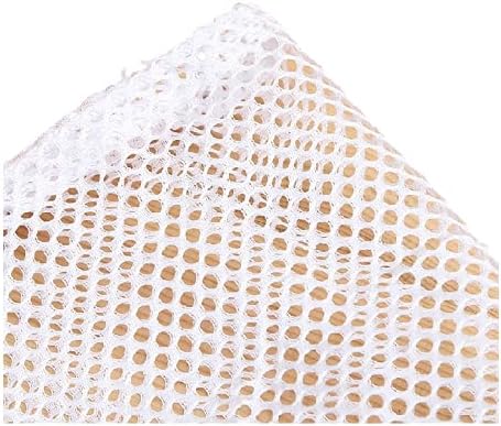 Small Commercial Mesh Laundry Bag with Handle and Drawstring for Dormitory, Travelling, College,Apartment, Camping, RV, Machine Washable, Hanging Mesh Bag,20×17inc