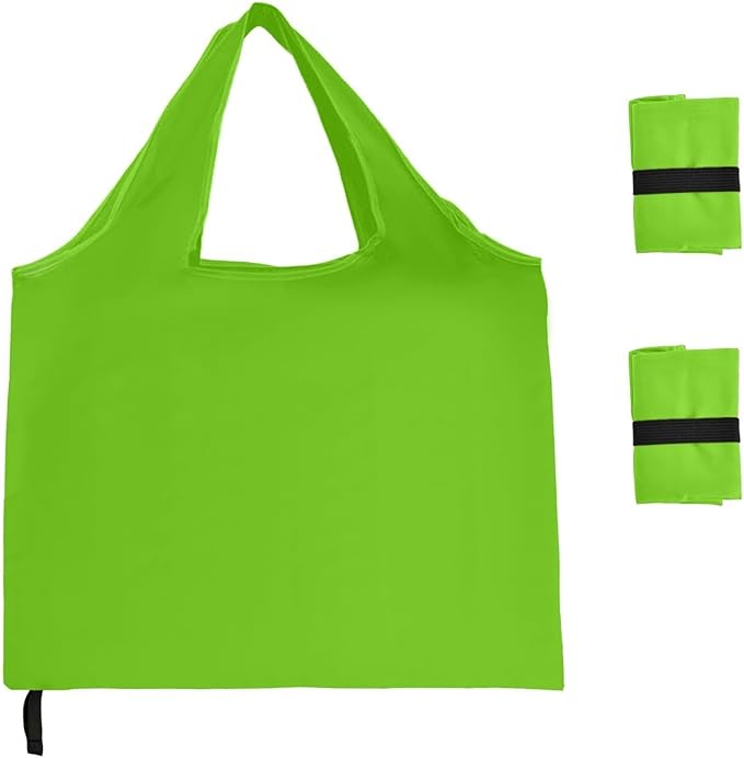 Washable Reusable Grocery Bags, Foldable Reusable Shopping Bags, Polyester Tote, Pocket Size Carrier