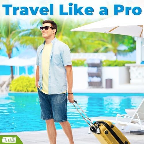 Mifflin-USA - Luggage Tags - Black, 3 PK - Bag Tag for Baggage - Suitcase Accessory Bulk
