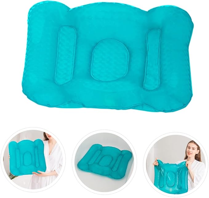 1pc Inflatable Bathtub Seat Cushion Suction Cup Water Injection Inflation Comfortable for Bathing