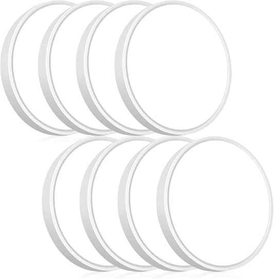 hepside 8Pack 12Inch LED Flush Mount Ceiling Light Fixture,5 Color Temperature Options Closet Light Fixture,Small Round Slim Surface Ceiling Lamp for Hallway,Bathroom,Bedroom,Kitchen,Interior