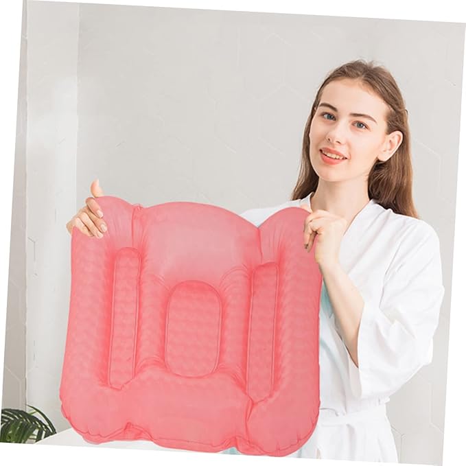 1pc Inflatable Bathtub Seat Cushion with Cups Ergonomic Design for Comfort Water-Filled for Hot Cold Use Relaxing Baths