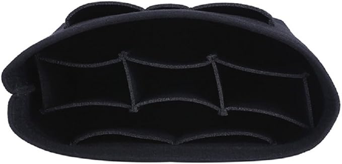 ZTUJO Purse Organizer Insert, Felt Bag Organizer For Handbag, 13 Colors, 6 Sizes (Large, Black)