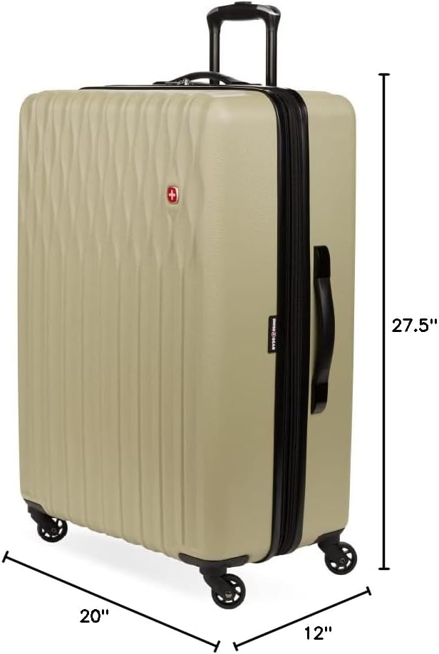 SwissGear 8018 Expandable Luggage, Hard Shell Large Luggage with Spinner Wheels