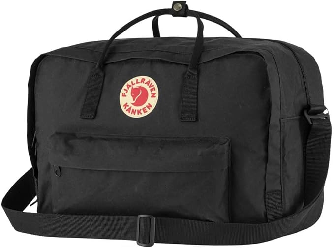 Fjallraven Kanken Weekender Bag, Large Travel Tote and Duffel for Overnight and Everyday Carry, Black