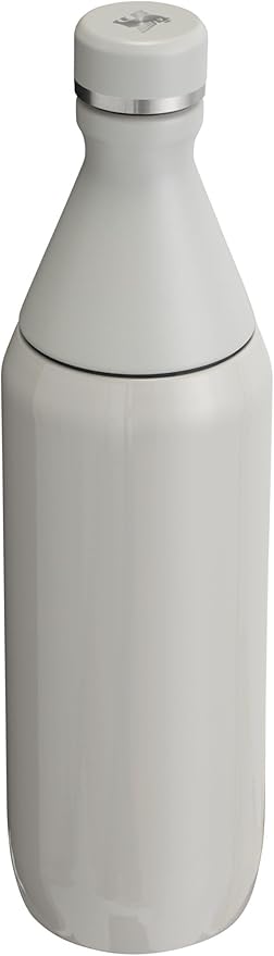 Stanley All Day Slim Bottle 20 oz | Twist On Lid with Leakproof Seal | Slim Design for Travel & Gym | Insulated Stainless Steel | BPA-Free | Ash