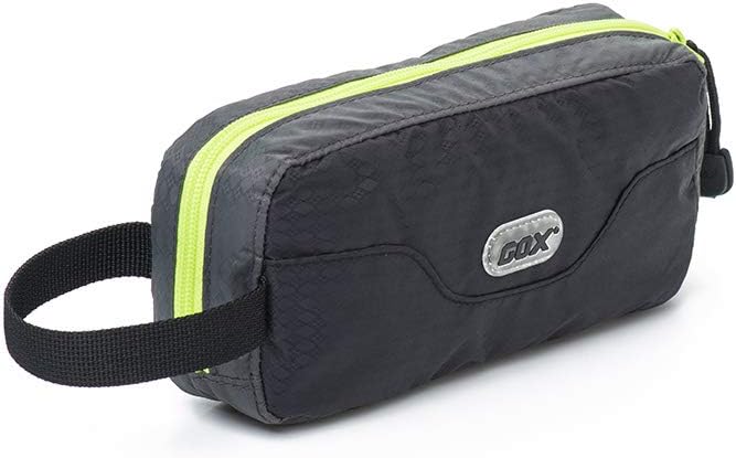 GOX Travel Small Toiletry Bag for Men Nylon Dopp Kit Medicine Bag Travel Organizer Pouch Shave Kits for Teens Toiletry Essentials Bathroom Compact (Black, 7.9 * 3.7 * 2 Inches)