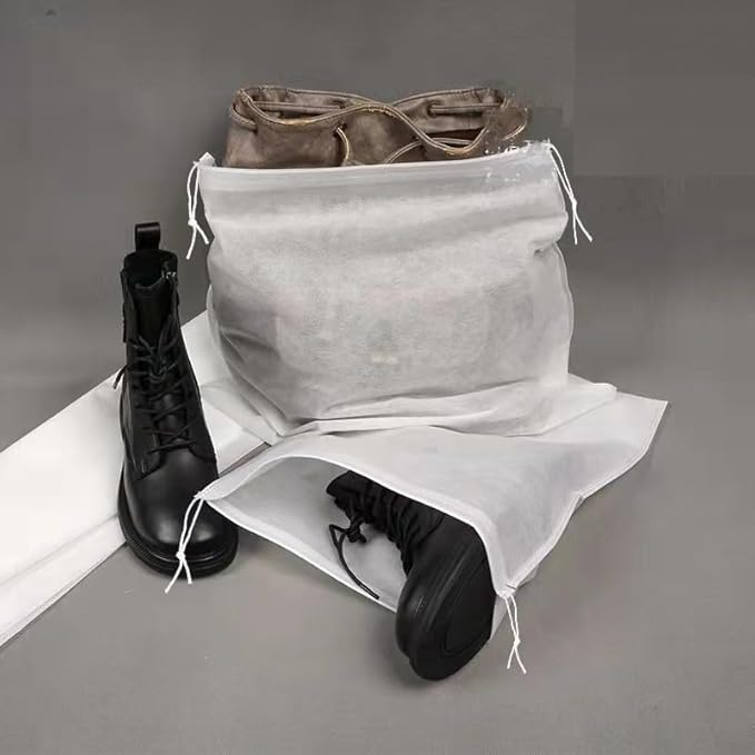Gladiolus hybridus 30 eco-friendly travel shoe bag storage bags, non-woven breathable dust-proof with rope, suitable for storing shoes and isolate dust keep bags clean tidy (11.8in X 15.74in)