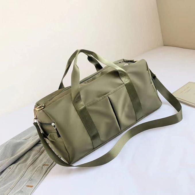 Men and Women's Travel Bag With Shoe Compartment Sports Tote Gym Bag Weekender Overnight Shoulder Bag