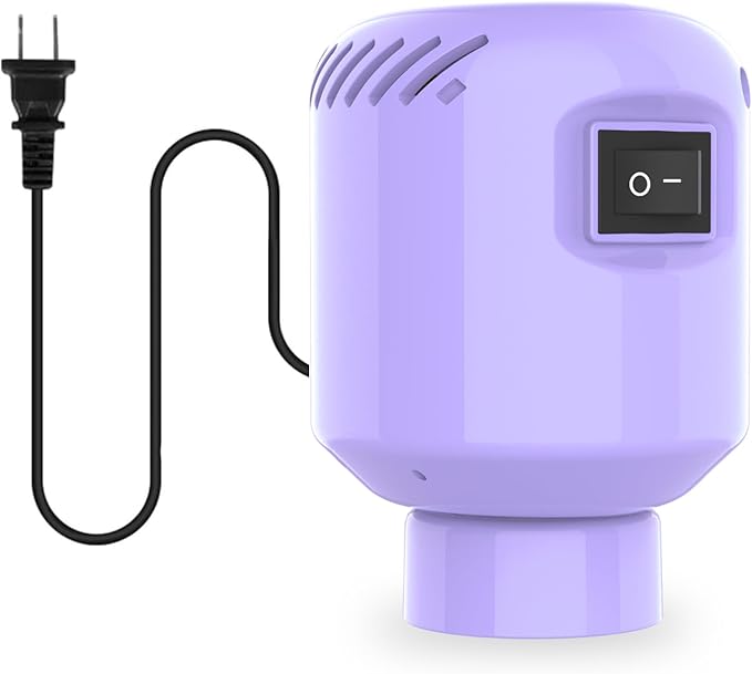 Electric Pump for Vacuum Storage Bags, Travel Vacuum Pump for Various Vacuum Seal Bags Portable Vacpack Air Pump for Compression Clothing Blanket Luggage Purple (Storage Bag Not Included)