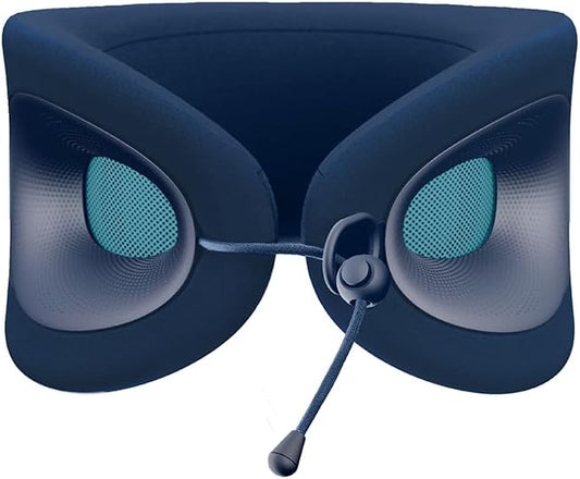 Cabeau Evolution X Travel Neck Pillow - Memory Foam Body Positioner - Fits Most Neck Sizes (11-21 Inches) - Three Ways to Adjust for Ultimate Comfort on Long Flights (Sapphire)
