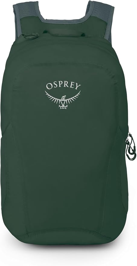 Osprey Ultralight Collapsible Stuff Pack - Lightweight, Packable Travel Backpack — Extra Bag For Travel and Every Day — 18 L Capacity Daypack to Expand Luggage, Tundra Green | Ultralight, Stuff Pack