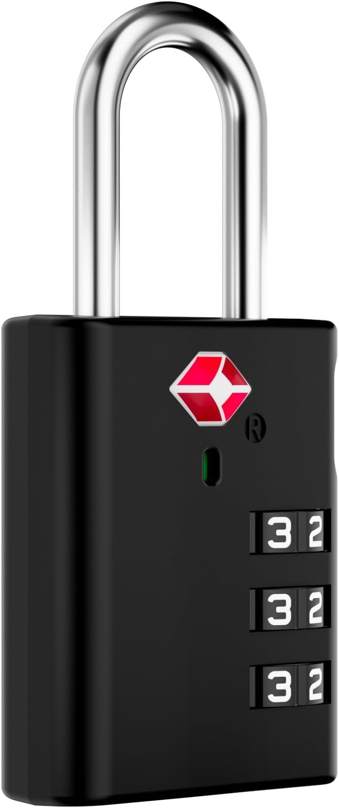 LUGGEX Luggage Locks, TSA Locks for Luggage, Luggage Locks TSA Approved, Combination Lock, One-Button Reset & Cut Resistant (Black,4 Pack)