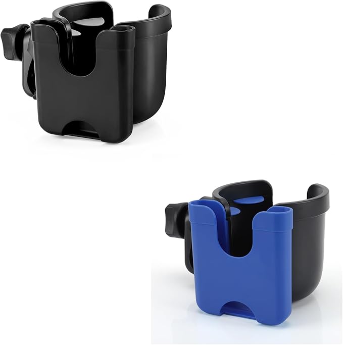 Accmor Stroller Cup Holder with Phone Holder, Bike Cup Holder, Universal Cup Holder for Uppababy Nuna Doona Strollers, 2-in-1 Cup Phone Holder for Stroller Bike Wheelchair Walker Accessory