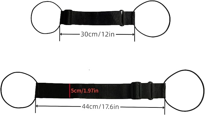 4 Pack Luggage Straps Suitcase Adjustable Elastic Belt for Attaching Extra Bags Purse to Suitcase Handle Lightweight and Durable Travel Bag Accessories