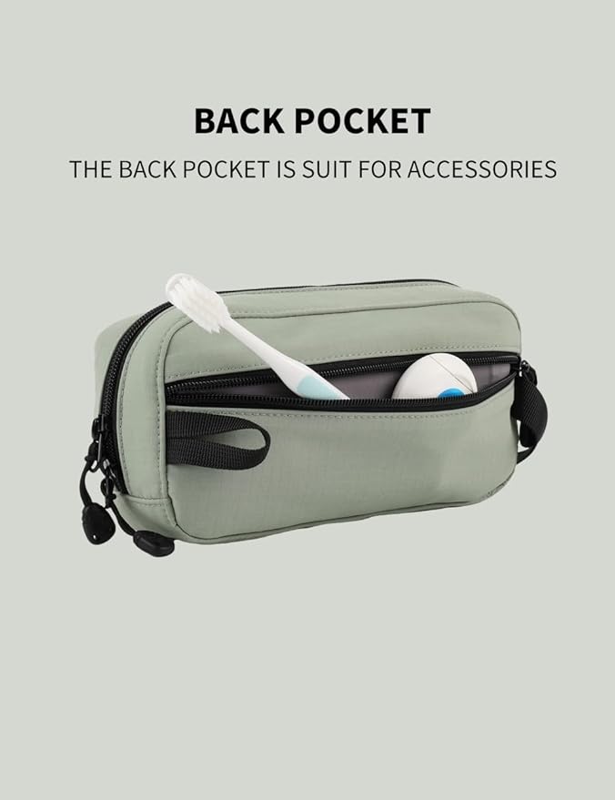 GOX Travel Toiletry Bag Dopp Kit Case for Men Multifunction Packing Organizer Pouch (Mint Green)