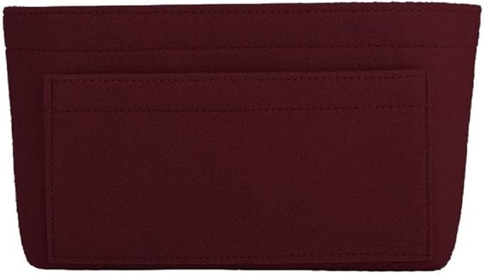 ZTUJO Purse Organizer Insert, Felt Bag Organizer For Handbag Purse Organizer,13 Colors, 6 Size (Small, Wine Red)