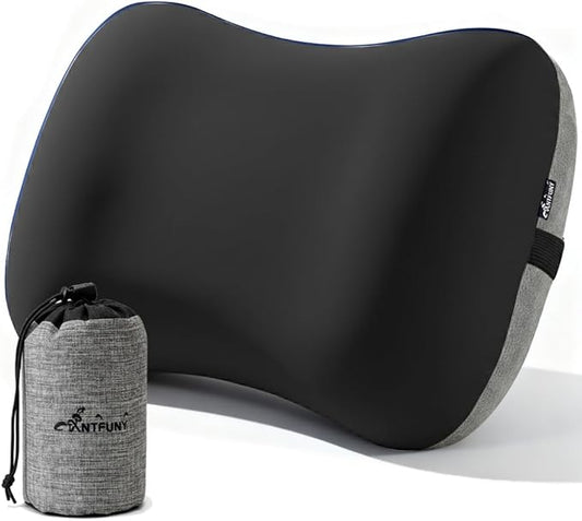 Inflatable Neck Pillow for Travel Camp Beach Small Ultralight Air Blow Up Kilos Gear Tanning Accessories Airplane Seat Cushion Lab Long Flight Essentials Plane Flying Oversea Business Airline Umrah