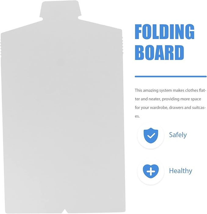 Healifty Shirt Cardboard Inserts, 20 Pack Shirt Packing Board to Prevent Wrinkles, 13.7x8.2 Folding Forms for Retail Clothing Packaging and Boutique Display, White Flat Paperboard