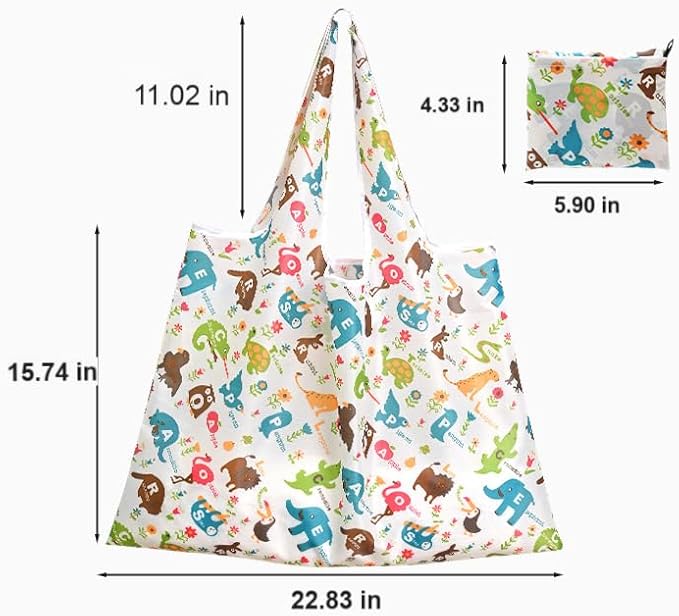 CISMARK Extra Large 50lbs Foldable Reusable Shopping Bags kitchen reusable grocery bags Washable Polyester Bags in Pocket