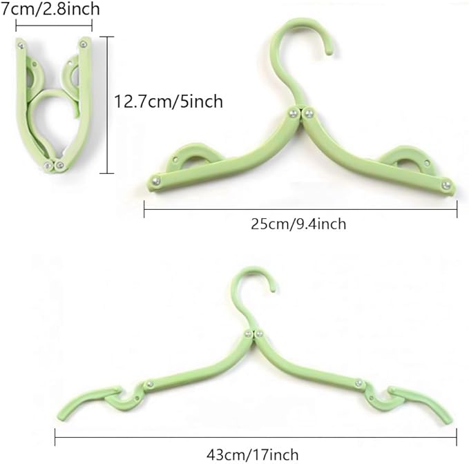 18pcs Travel Folding Hanger Household Multifunctional Portable Hanger