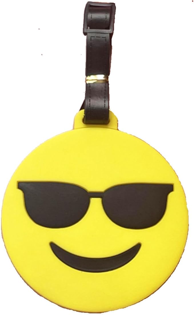 Tapp C. Travel Luggage Name Tag - Cute Emotion / SmilingFaceWithSunglasses