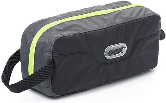 GOX Travel Small Toiletry Bag for Men Nylon Dopp Kit Medicine Bag Travel Organizer Pouch Shave Kits for Teens Toiletry Essentials Bathroom Compact (Black, 9.8 * 4.3 * 3.3 Inches)
