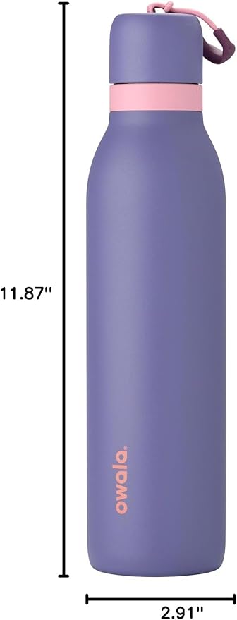 Owala FreeSip Twist Insulated Stainless Steel Water Bottle with Straw for Sports and Travel, BPA-Free, 24-oz, Blue Blue Jay