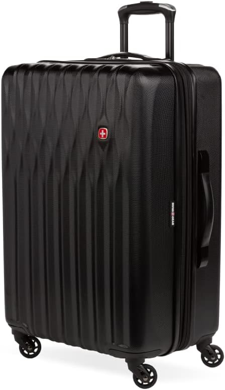 SwissGear 8018 Expandable Luggage, Hard Shell Medium Luggage with Spinner Wheels