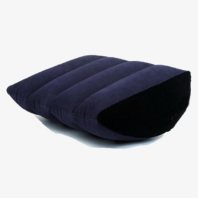 Inflatable Rocking Pillow, Bed Wedges & Body Positioners Pillow, Body Position Cushion, Surface Flocking for Sleeping Traveling Yoga (Breads Shape)