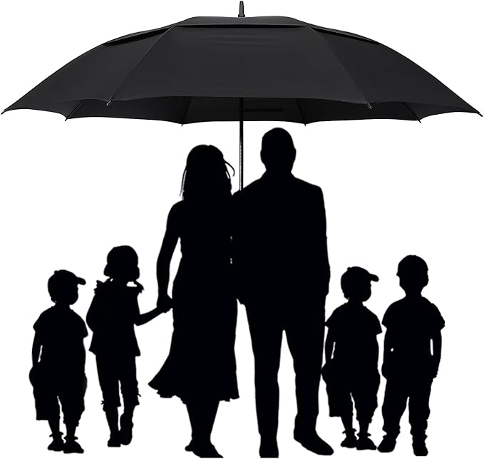 G4Free 47/54/62/68/72 Inch Automatic Open Golf Umbrella Oversize Extra Large Double Canopy Vented Windproof Waterproof Stick Umbrellas