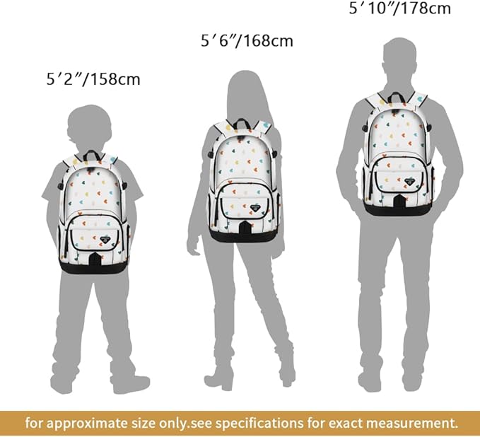 rickyh style School Backpack Travel Bag for Men & Women Lightweight College Back Pack with Laptop Compartmen