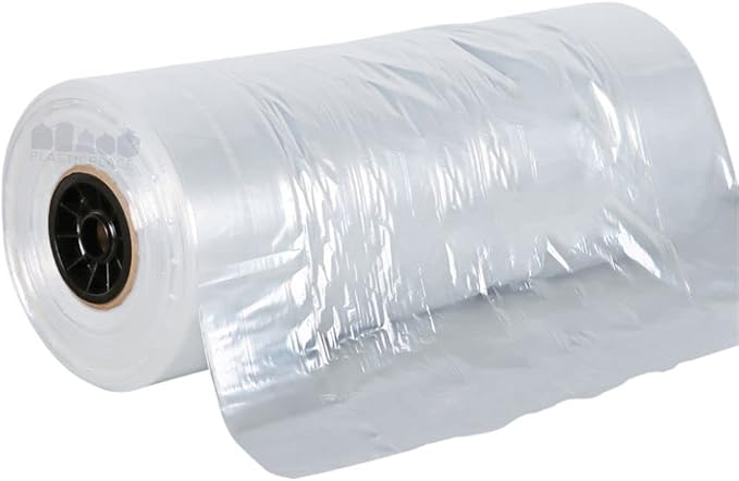 Plasticplace 0.65 Mil Garment Dry Cleaners Plastic Pants Bag, 21” x 7” x 30”, Clear, 577 Count