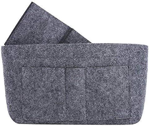 ZTUJO Purse Organizer Insert, Felt Bag Organizer For Handbag Purse Organizer,13 Colors, 6 Size (Slender Medium, Grey)