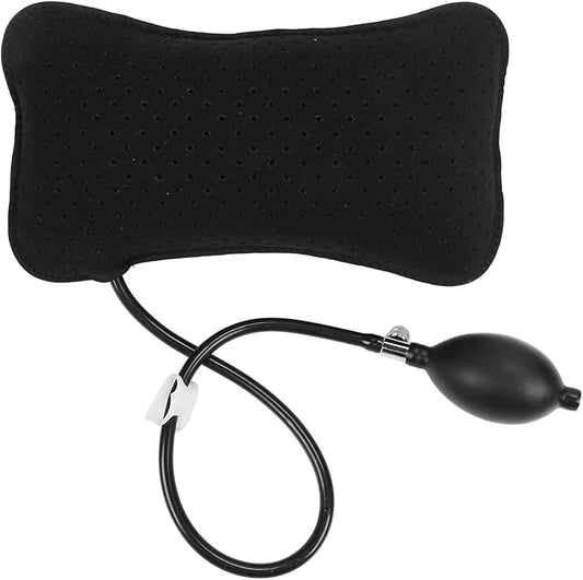 Joyzan Air Inflatable Lumbar Support Pillow, Portable Breathable Lower Back Supports Cushion Backrest Fatigue Head Neck Airplane Seat Cushions Pump for Home Flying Car Office Chair Travel Sleeping