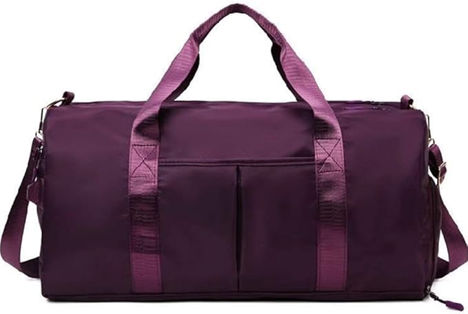 Men and Women's Travel Bag With Shoe Compartment Sports Tote Gym Bag Weekender Overnight Shoulder Bag