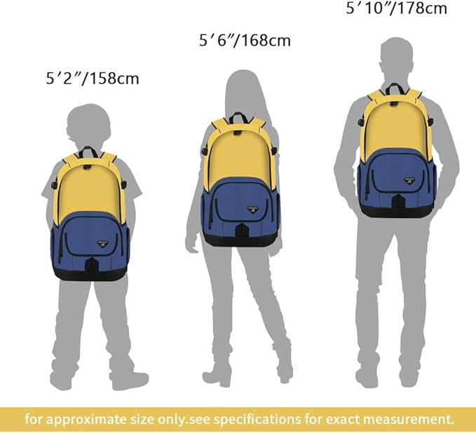 rickyh style School Backpack Travel Bag for Men & Women Lightweight College Back Pack with Laptop Compartmen
