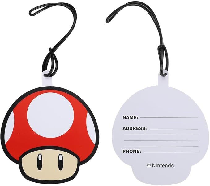 Bioworld Super Mario Bros Group Shot & All-Over Character Print 14" Pilot Case Set