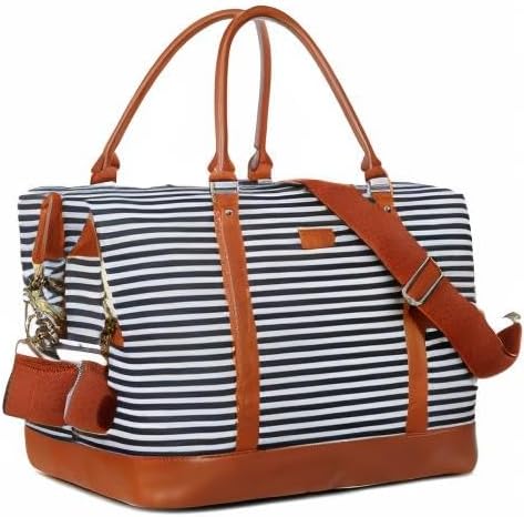 BAOSHA HB-28 Ladies Women Canvas Travel Weekender Bag Overnight Carry-on Duffel Tote Bag