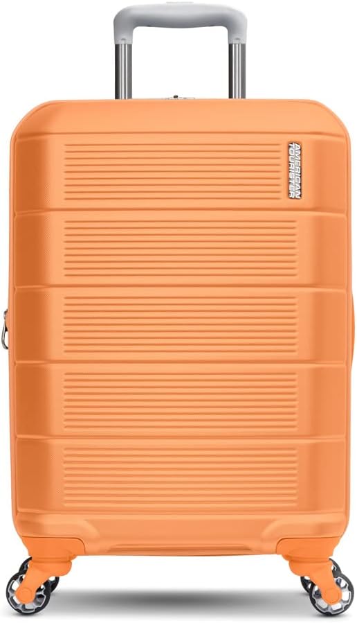 American Tourister Stratum 2.0 Hardside Expandable Luggage with Spinners, Papaya, 2PC SET (Carry-on/Medium)